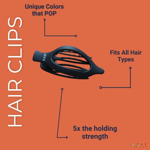 Kaxi -Feardown 2.0 טופר קליפ שיער - מושלם לשיער עבה ודק | שיני קליפ חזק ו -7 צבעים לבחירה